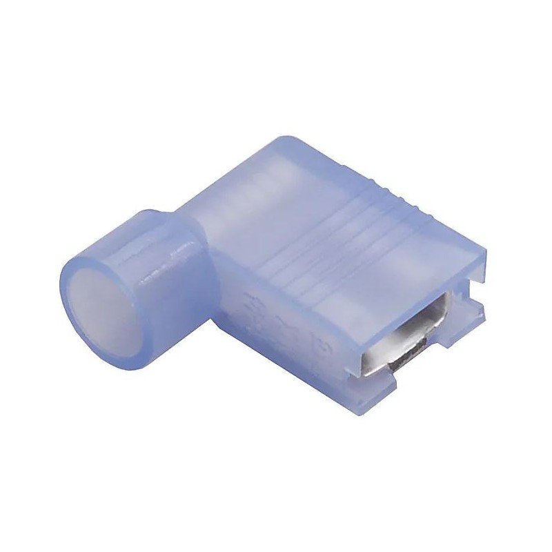 1000 pcs - Molex 19007 Blue Insulated Female Spade Connector, Flag Terminal, 6.35 x 0.81mm Tab Size
