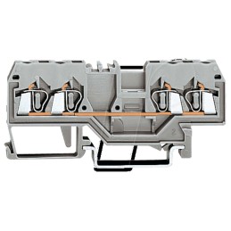 5 pcs - Wago 280 Series Grey Feed Through Terminal Block, 2.5mm², Single-Level, Cage Clamp Termination