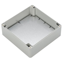 1 pcs - RS PRO Grey ABS Enclosure, IP65, IK07, Grey Lid, 149.85 x 149.85 x 60mm