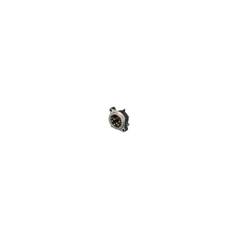 1 pcs : NC3MBH-E - XLR Connectors Receptacle - B series - XLR 3 pin - male - PCBH - Pin 1 isolated - ground/shell/front panel co