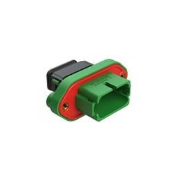 1 pcs : AT16-18PC-PM15 - Automotive Connectors 18 Position Panel Mo Cap, Keyed C, Green