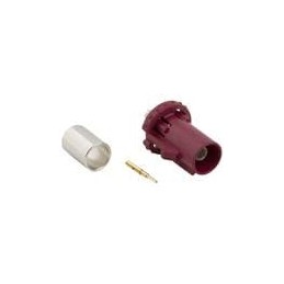 1 pcs : 2FA1-NZSP-C01-1 - RF Connectors / Coaxial Connectors PLUG RG-174,188,316 FAKRA