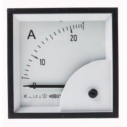 1 pcs - HOBUT D72SD Analogue Panel Ammeter 0/25A Direct Connected AC, 72mm x 72mm Moving Iron