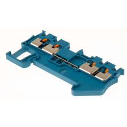 5 pcs - Phoenix Contact PT 1.5/S-QUATTRO BU Series Blue Feed Through Terminal Block, 0.14 - 1.5mm², Single-Level, Push