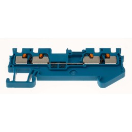 5 pcs - Phoenix Contact PT 1.5/S-QUATTRO BU Series Blue Feed Through Terminal Block, 0.14 - 1.5mm², Single-Level, Push
