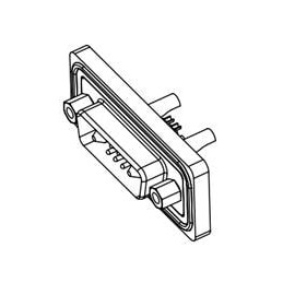 1 pcs : 627-W7W-222-012 - D-Sub Mixed Contact Connectors WTRPF Solder 7W2 MLE 20AMP MNT HLE