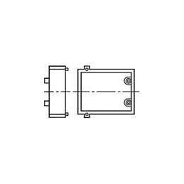 1 pcs : A7D-2PA-1 - Switch Fixings Spacer SnapIn Black FrntMt NoDesignation