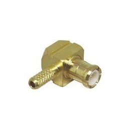 1 pcs : CONMCX012-R178 - RF Connectors / Coaxial Connectors MCX Mal Right Ang Crimp - RG-178 Cbl