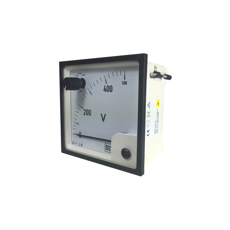 1 pcs - Sifam Tinsley SS74 Series Analogue Voltmeter AC, 68 x 68 mm