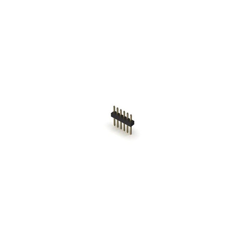 1 pcs : BC020-06-A-0200-0300-L-G - Board to Board & Mezzanine Connectors 6w, 1.0mm Pitch Pin Hdr, SIL, TH, Vert, GF, Box