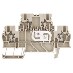 5 pcs - Weidmuller Z Series Beige Feed Through Terminal Block, 1.5mm², Double-Level, Clamp Termination