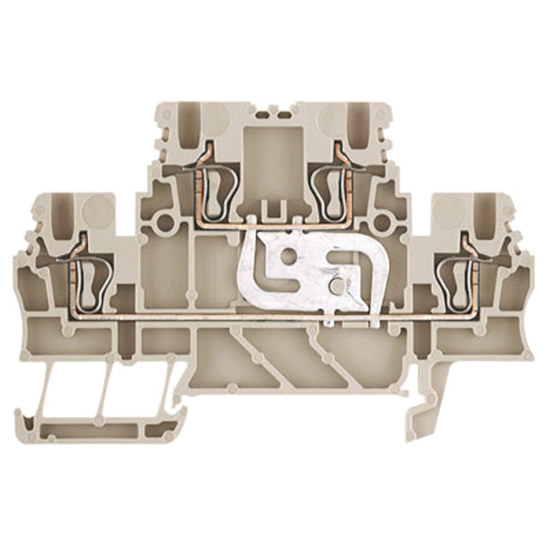 5 pcs - Weidmuller Z Series Beige Feed Through Terminal Block, 1.5mm², Double-Level, Clamp Termination