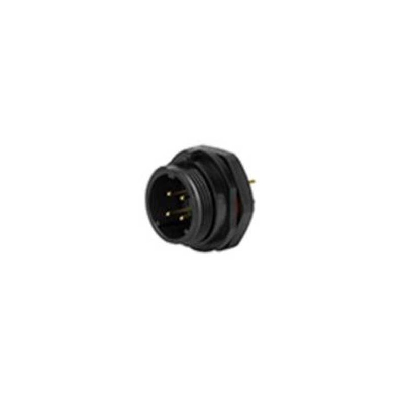 1 pcs - RS PRO Circular Connector, 4 Contacts, Panel Mount, Plug, Male, IP68