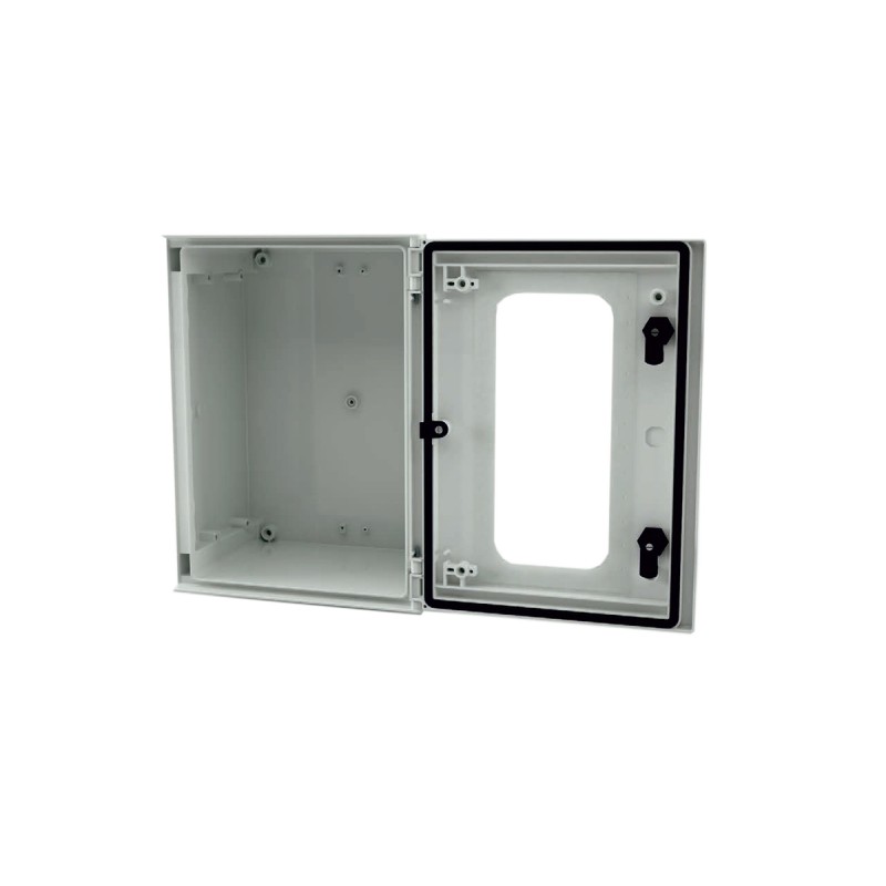 1 pcs - RS PRO Fibreglass Reinforced Polyester Wall Box, IP66, Viewing Window, 400 mm x 300 mm x 200mm