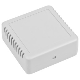 1 pcs - RS PRO Grey ABS Enclosure, IP20, IK06, Grey Lid, 75.8 x 75.8 x 30.2mm