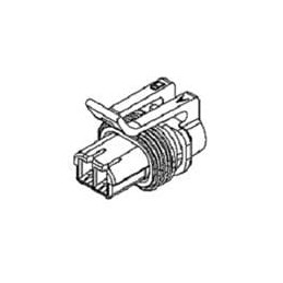 1 pcs : 12162852 - Automotive Connectors 2P FM BLK CONN ASSY MP 150.2 SERIES