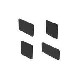 1 pcs : 45-573.1A02 - Switch Fixings Legend plate silver 27x12.5mm self adhesive or snapping in place