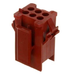 5 pcs - TE Connectivity, Miniature Rectangular II Female Connector Housing, 4.19mm Pitch, 3 Way, 1 Row