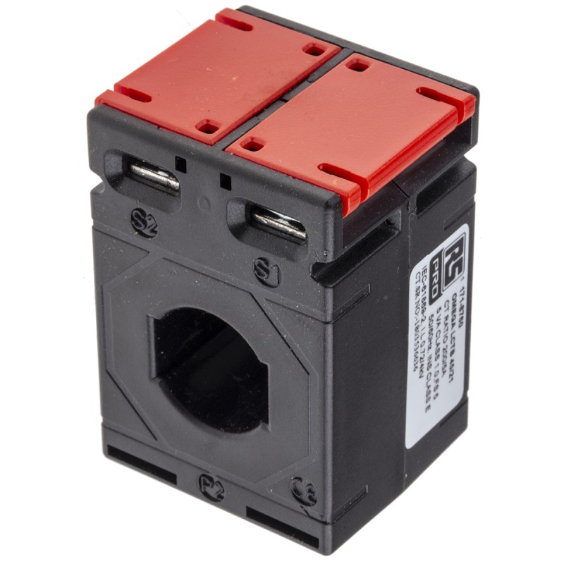 1 pcs - RS PRO Base Mounted Current Transformer, 200A Input, 200:5, 5 A Output, 21 x 10mm Bore