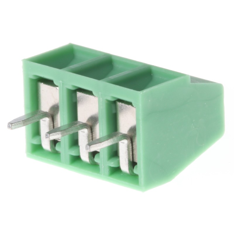 5 pcs - Phoenix Contact MKDS 1/ 3-3.81 Series PCB Terminal Block, 3-Contact, 3.81mm Pitch, Through Hole Mount, 1-Row, Solder