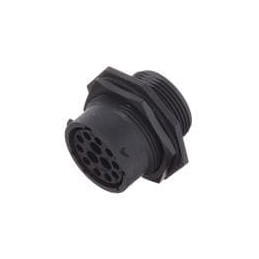 1 pcs : RTS718N103S03 - Standard Circular Connector Receptacle, Jam Nut, 13 (10+3 Coax) Position, Female, Shell Size 18, with Si