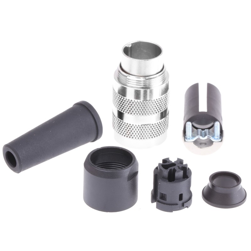 1 pcs - Binder Circular Connector, 5 Contacts, Cable Mount, M16 Connector, Plug, Male, IP40, 581 Series