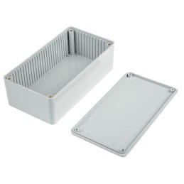 1 pcs - CAMDENBOSS 2000 Series Grey ABS Enclosure, IP54, Grey Lid, 120 x 65 x 40mm