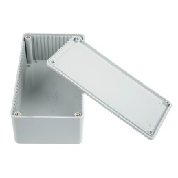 1 pcs - CAMDENBOSS 2000 Series Grey ABS Enclosure, IP54, Grey Lid, 120 x 65 x 40mm