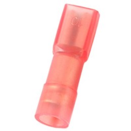 1000 pcs - RS PRO Red Insulated Female Spade Connector, Receptacle, 2.8 x 0.8mm Tab Size, 0.5mm² to 1.5mm²