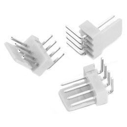 5 pcs - Wurth Elektronik WR-WTB Series Right Angle Through Hole Pin Header, 2 Contact(s), 2.54mm Pitch, 1 Row(s), Unshrouded