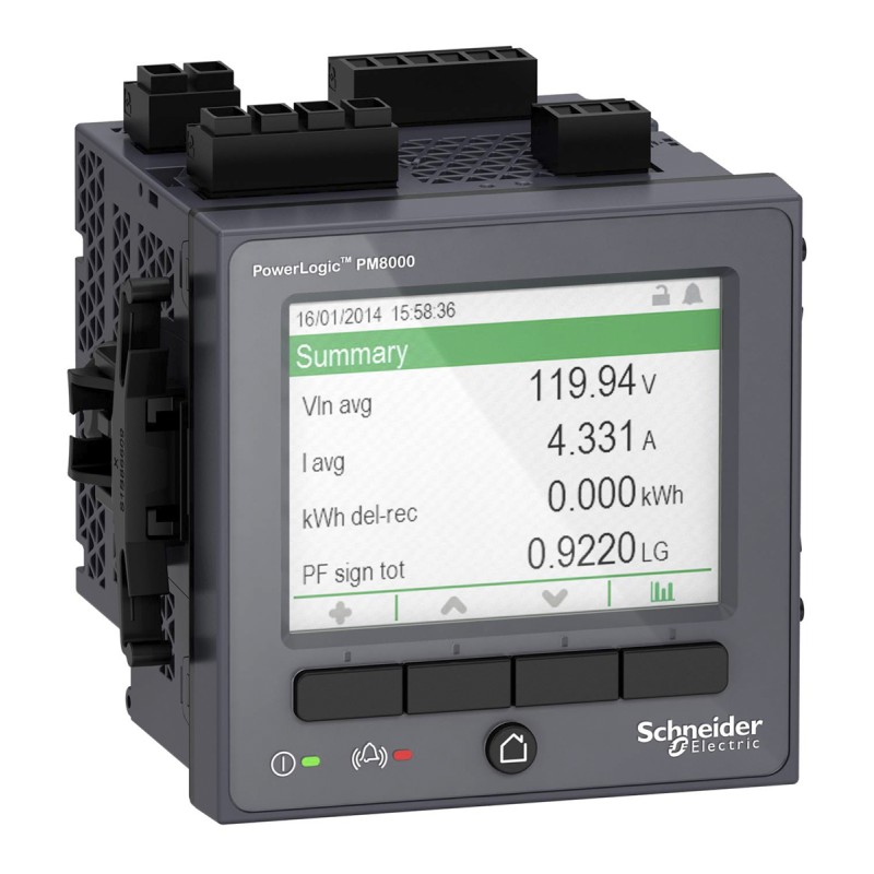 1 pcs - Schneider Electric 3 Phase LCD Energy Meter, Type Electromechanical