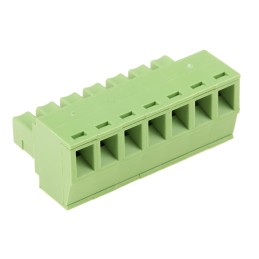 5 pcs - RS PRO 3.81mm Pitch 7 Way Right Angle Pluggable Terminal Block, Plug, Through Hole, Screw Termination