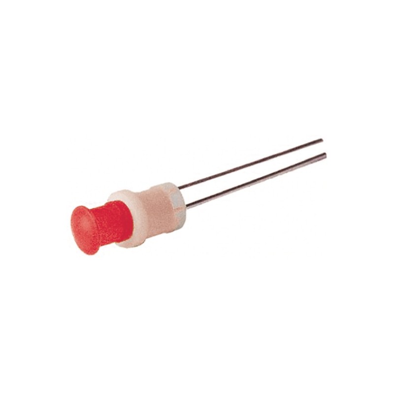 1 pcs - Oxley Red Panel Mount Indicator, 12V, 5mm Mounting Hole Size, Lead Wires Termination, IP66