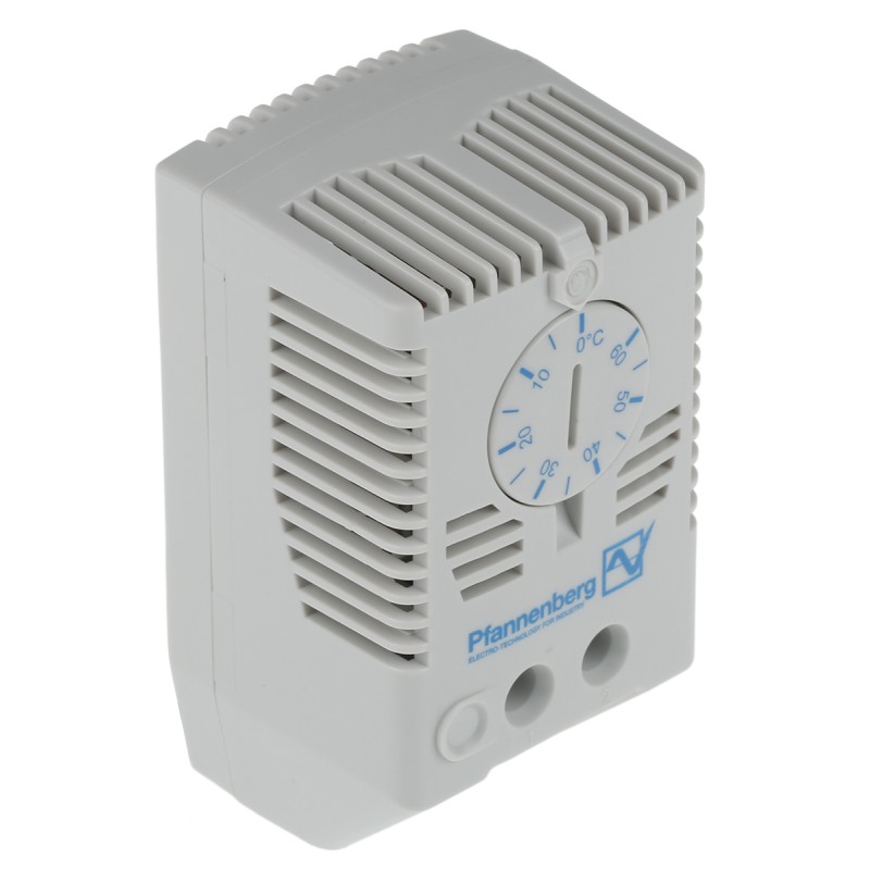 1 pcs - Pfannenberg FLZ NO Enclosure Thermostat, 120 - 240 V ac, 0 - +60 °C