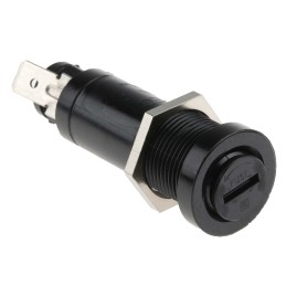 1 pcs - Schurter 10A Panel Mount Fuse Holder for 6.3 x 32mm Fuse, 1P, 600V ac