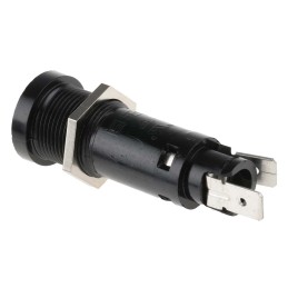 1 pcs - Schurter 10A Panel Mount Fuse Holder for 6.3 x 32mm Fuse, 1P, 600V ac