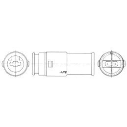 5 pcs - TE Connectivity, Econoseal J Mk I Automotive Connector Plug 4 Way, Crimp Termination