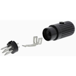 1 pcs - RS PRO 6 Pole Din Plug, DIN 41524, DIN 45322, DIN 45326, DIN 45327, DIN 45329, 2A, 34 V ac/dc, Male, Cable Mount