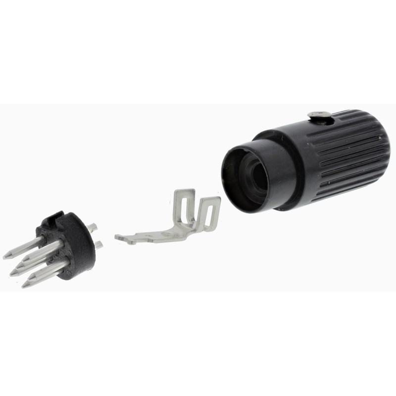 1 pcs - RS PRO 6 Pole Din Plug, DIN 41524, DIN 45322, DIN 45326, DIN 45327, DIN 45329, 2A, 34 V ac/dc, Male, Cable Mount
