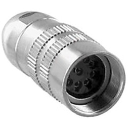 1 pcs - Lumberg 6 Pole Din Socket, DIN EN 60529, 5A, 250 V ac IP68, Female, Cable Mount