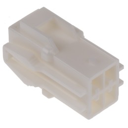 5 pcs - JST, HLR Female Connector Housing, 3.96mm Pitch, 4 Way, 2 Row
