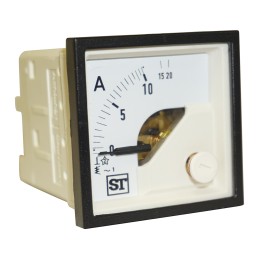 1 pcs - Sifam Tinsley Sigma Analogue Panel Ammeter 10A AC, 48mm x 48mm Moving Iron