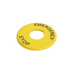 1 pcs : AT222 - Switch Fixings Estop plate w/legend