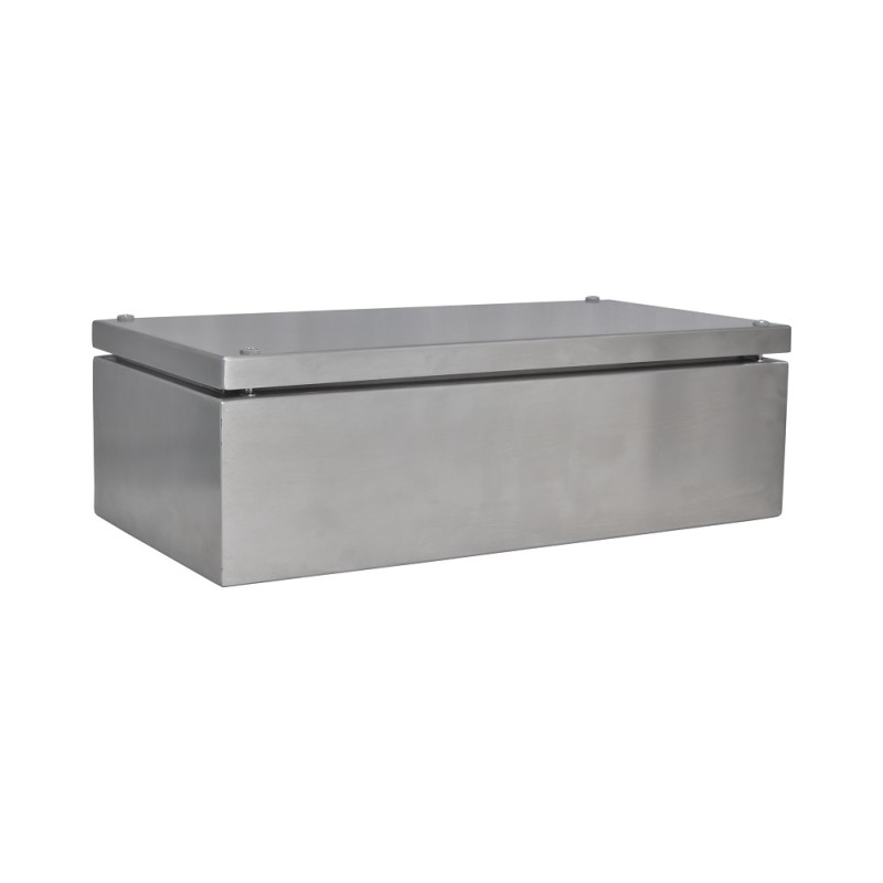 1 pcs - RS PRO 304 Stainless Steel Enclosure, IP66, 400 mm x 200 mm x 121mm