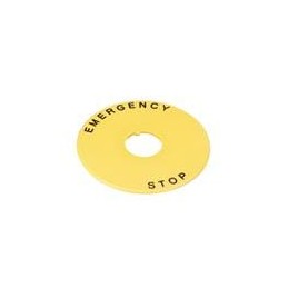 1 pcs : HWAV5-27 - Switch Fixings Yellow Engraved Nameplate