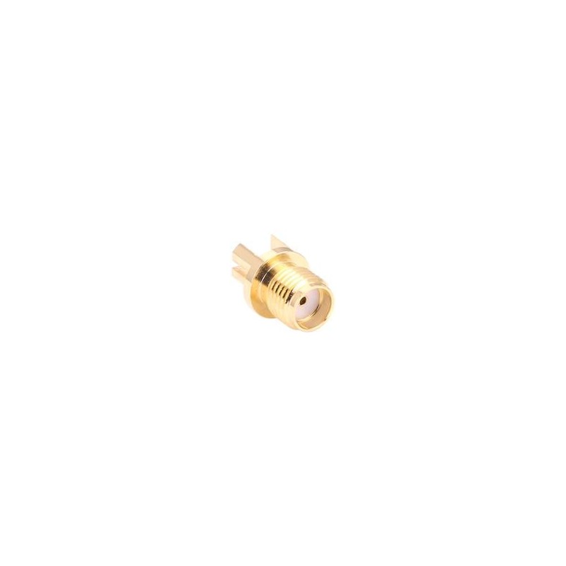 1 pcs : CONSMA003.031-G - RF Connectors / Coaxial Connectors SMA Fml Edge Mnt for 0.031 PCB, Gold