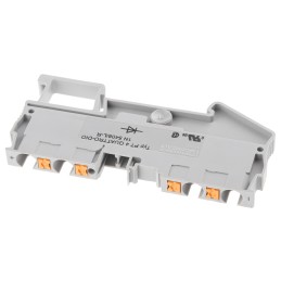 5 pcs - Phoenix Contact PT 4-QUATTRO-DIO 1N 5408/L-R Series Grey Component Terminal Block, Single-Level, Push In Termination