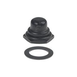 1 pcs : U1600 - Switch Fixings Hex nut sealing boot Nckl pltd for toggl