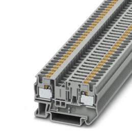 5 pcs - Phoenix Contact PT 4-TG Series Grey Disconnect Terminal Block, Single-Level, Push In Termination