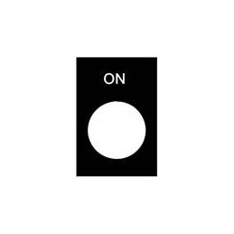 1 pcs : ZB2BY2311 - Switch Fixings ENGRAVED NAMEPLATE